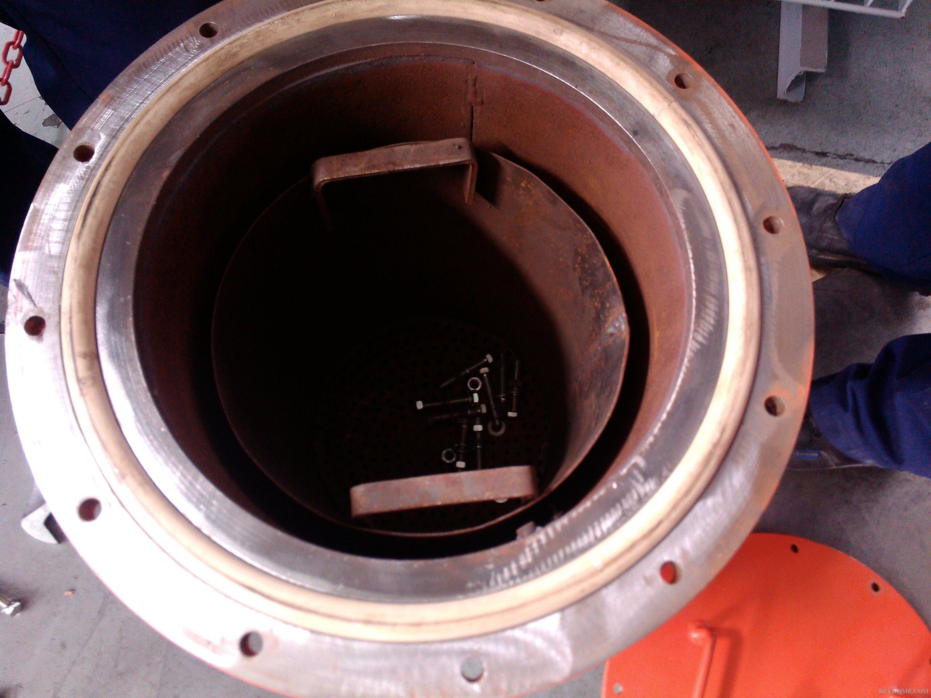 合理结构的干燥筒法兰面（离子炉带槽口+O型圈）.jpeg